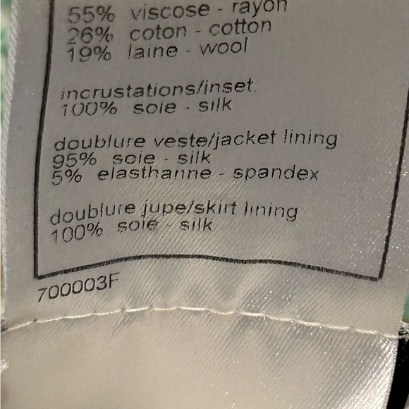 Vintage Chanel FR 40 Jacket w Skirt Set - Picture 14 of 16